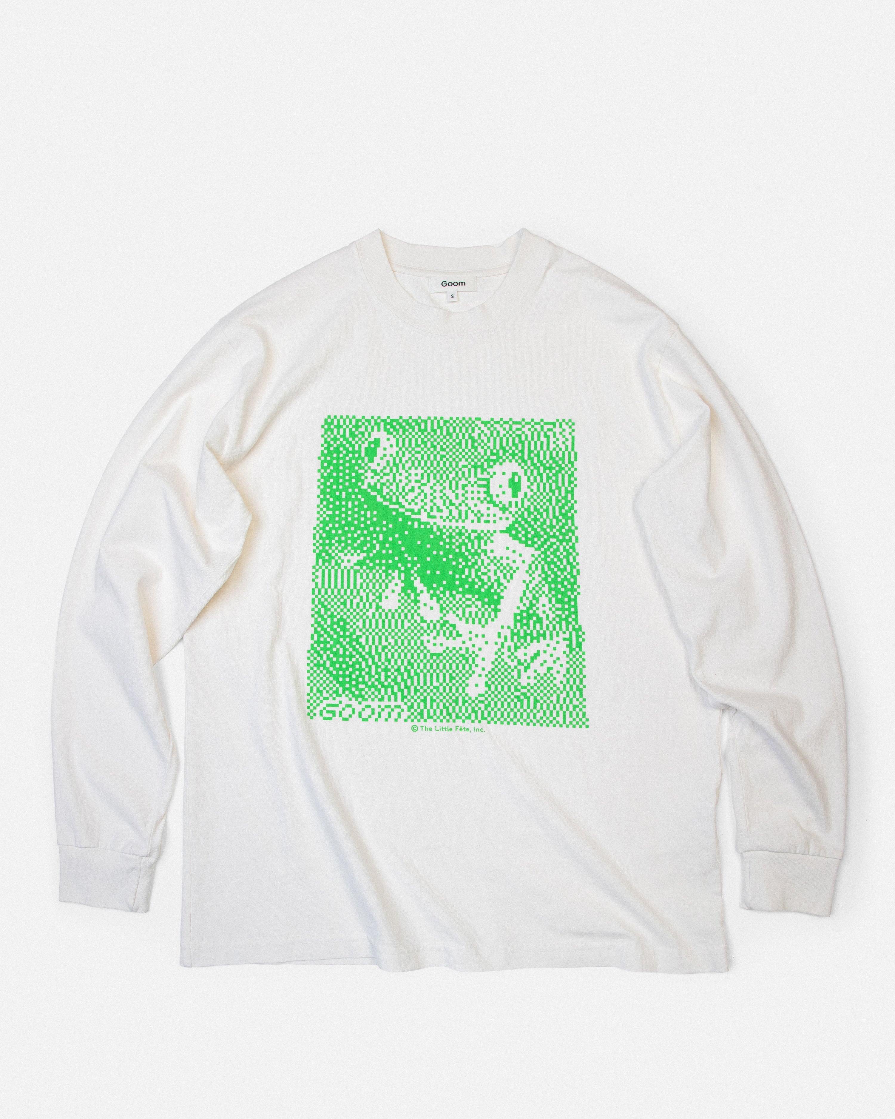 Binary Practice Long sleeve Tee- OffWhite