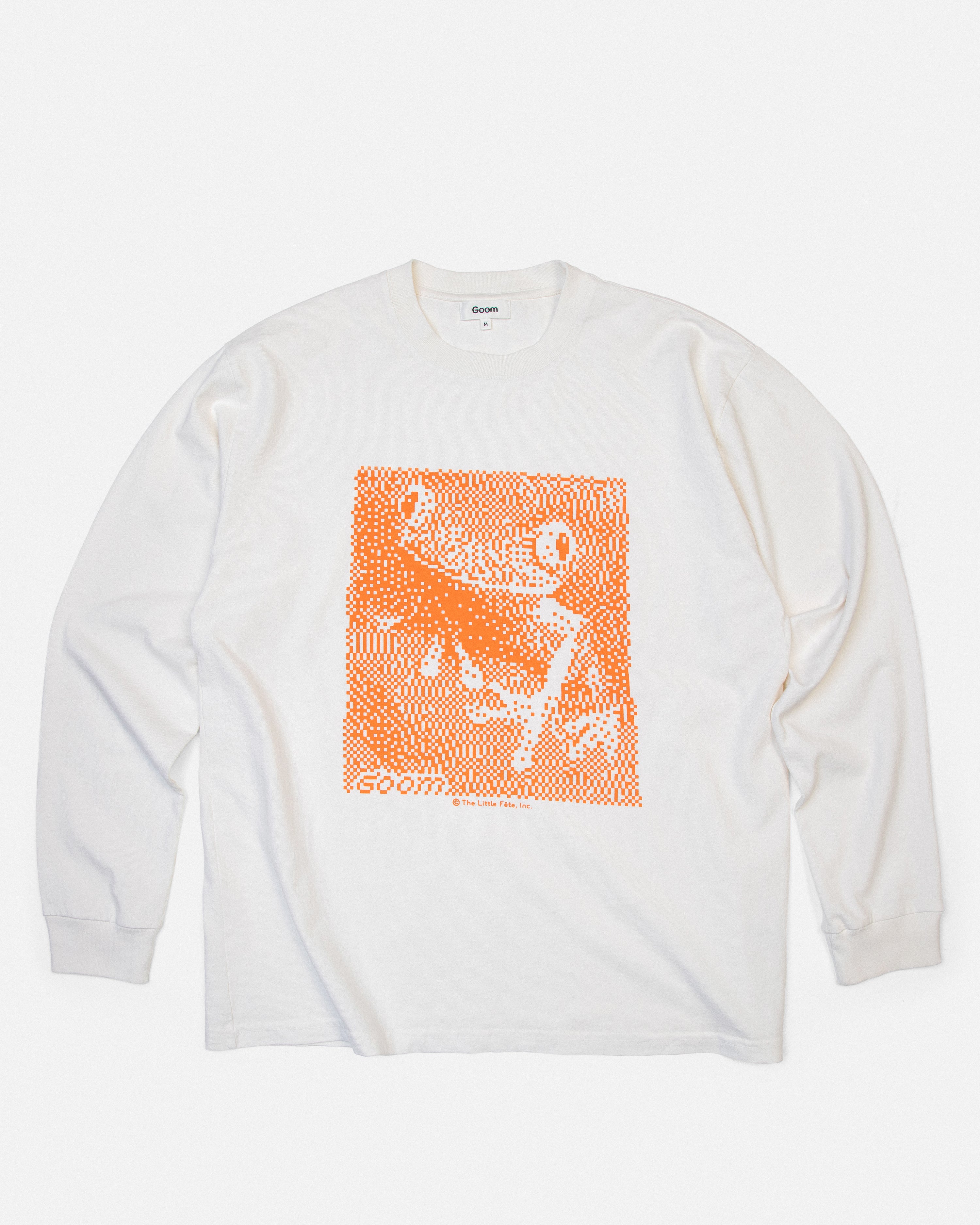 Binary Practice Long sleeve Tee- OffWhite