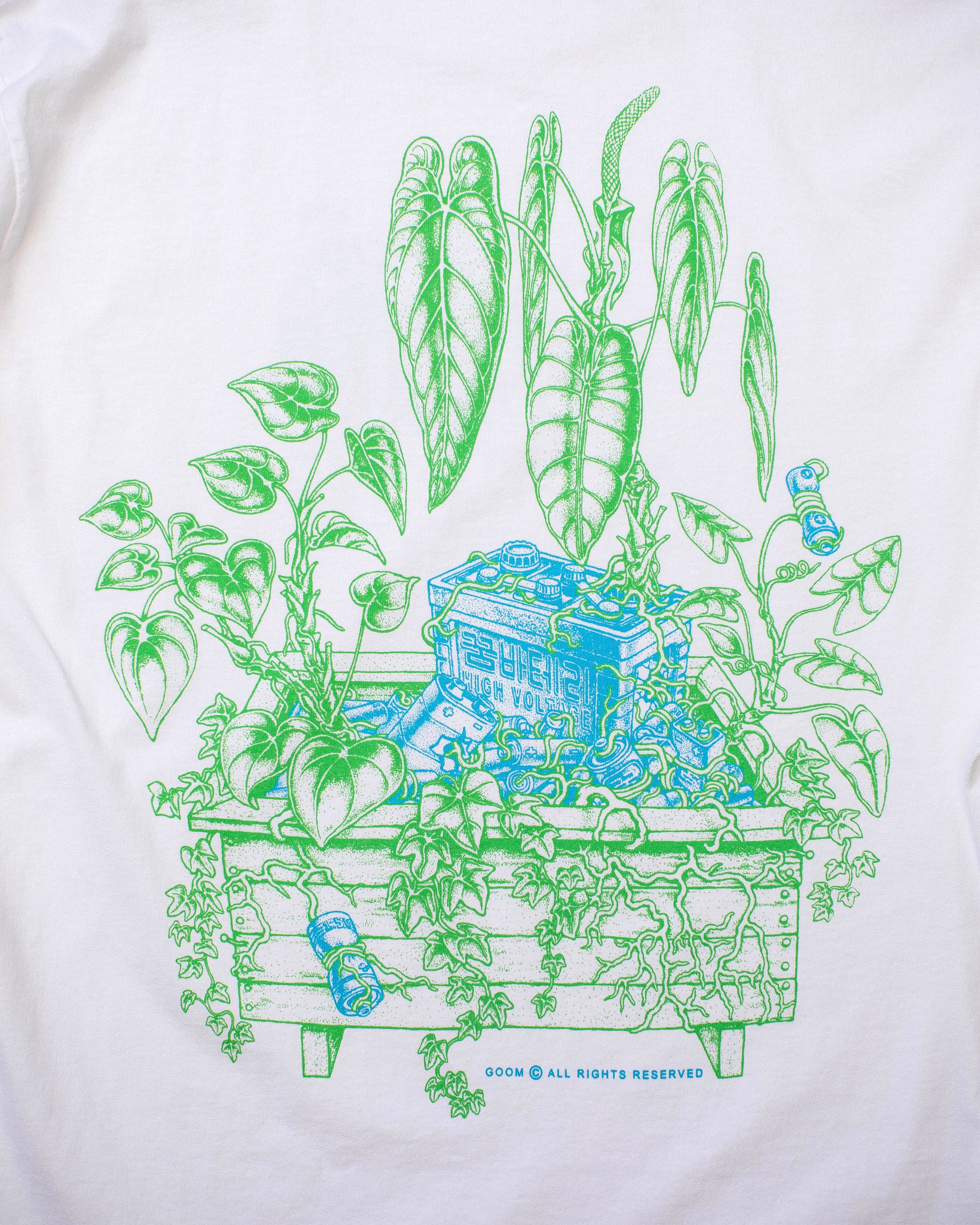 Electro Garden LS Tee - Optic White