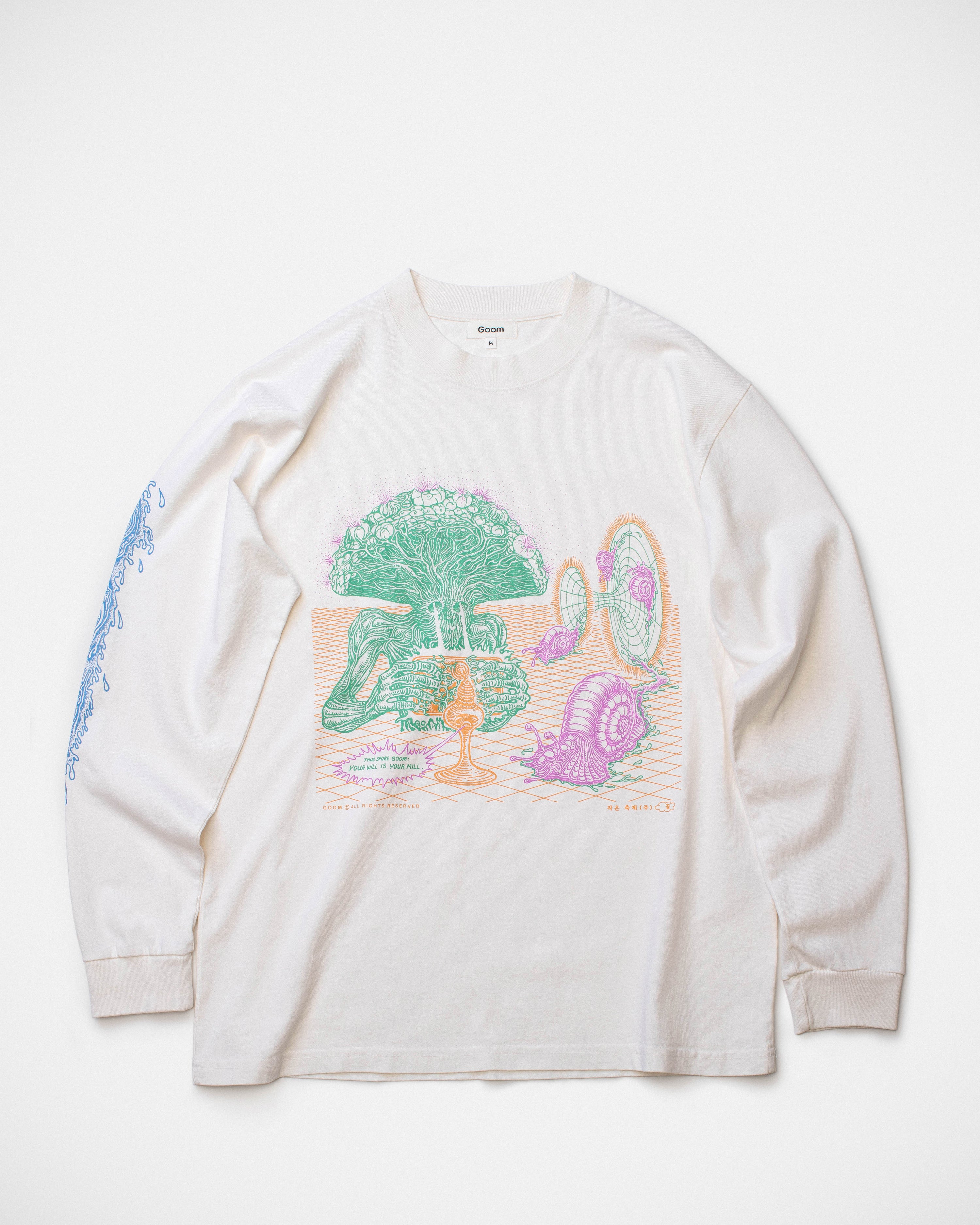 Fungi Connection LS Tee - Off White