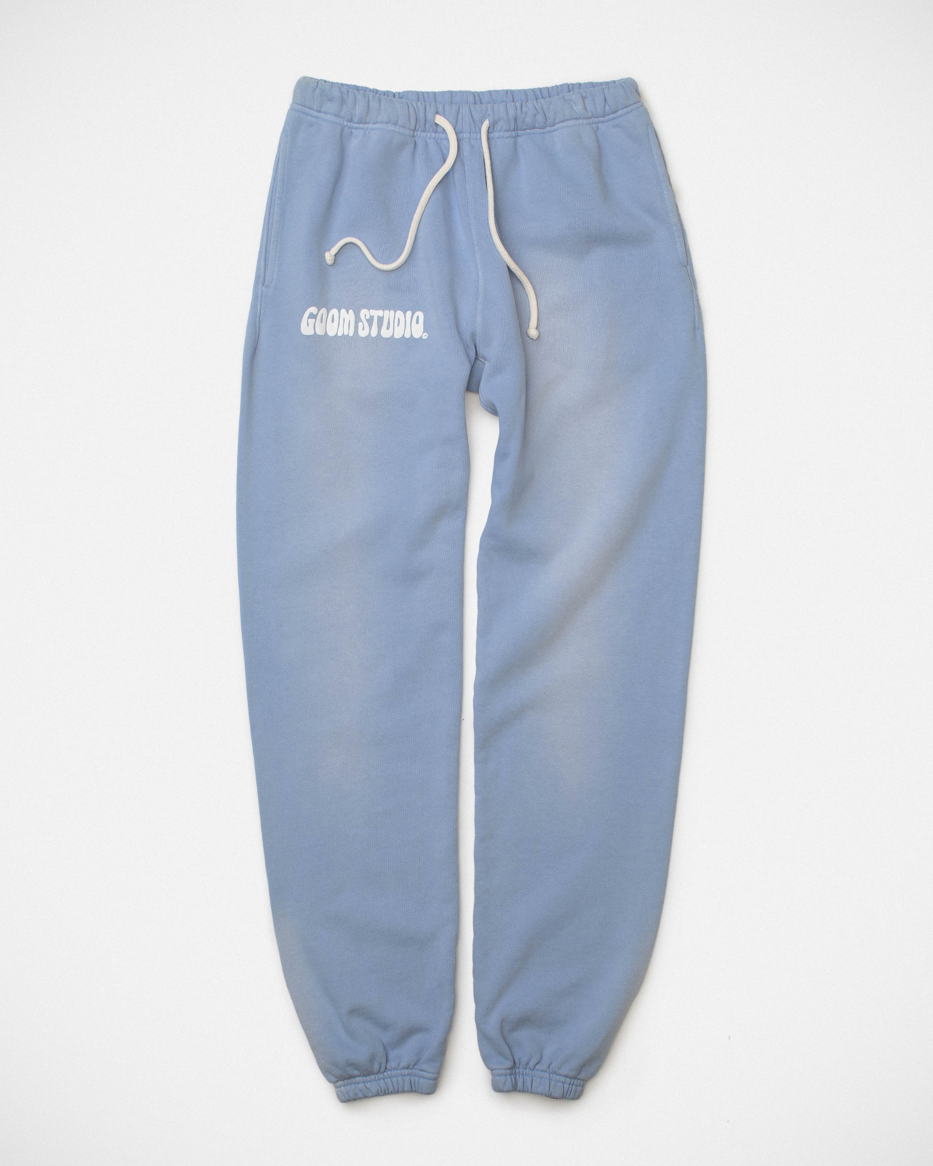 Goom Studio Sweatpants - Sun faded Rodium blue