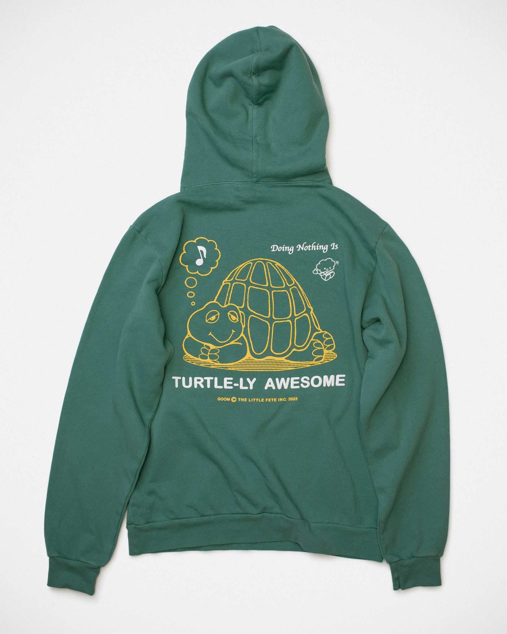 Turtle-ly Awesome Hoodie - Pine Green