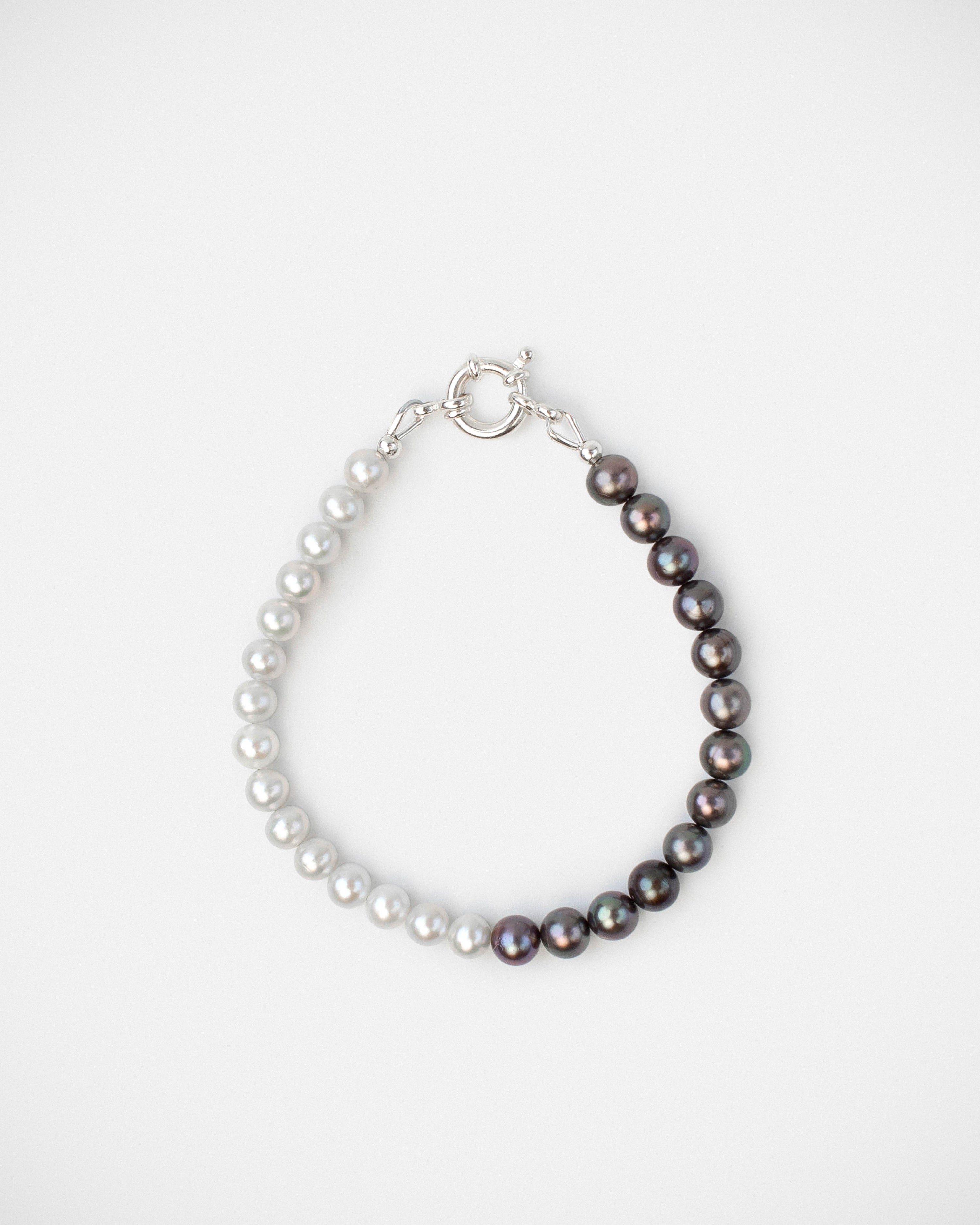 Yin Yang Bracelet- White and Black